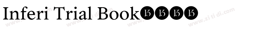 Inferi Trial Book字体转换